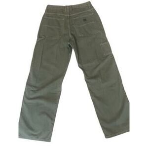 Vintage American Eagle Carpenter Pants Mens 33x32 Olive Green Classic Streetwear